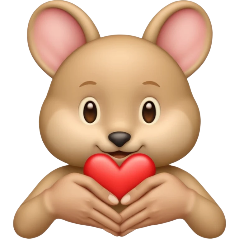 emoji that shows respect heart big ears and shaking hands emoji
