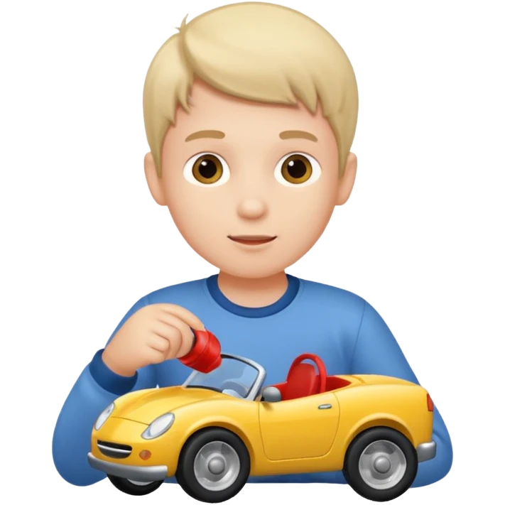 boy playing emoji