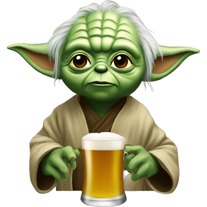  yoda drink  beer emoji