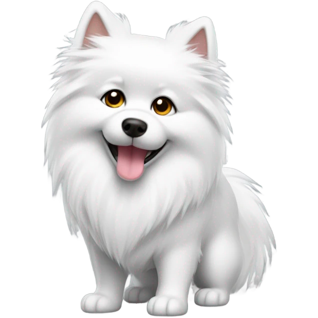 White spitz  emoji
