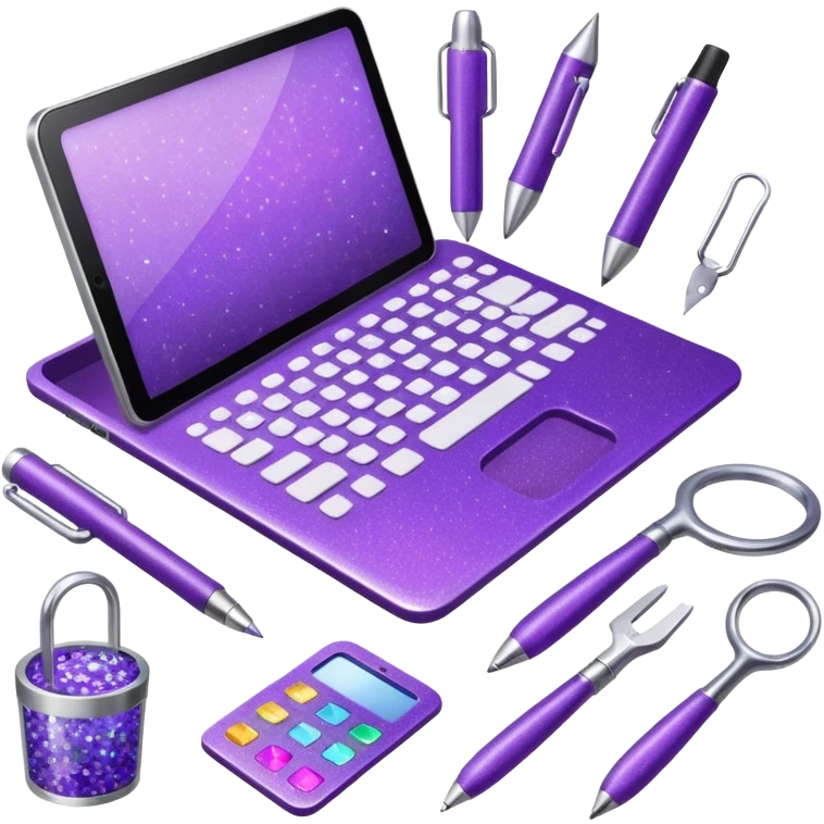 Purple Glitter administrator tools emoji
