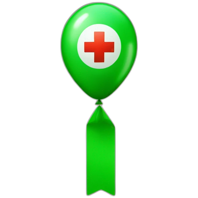 A green check next to a red cross. both balloon like format emoji