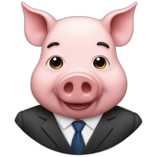 Pig prime minister emoji