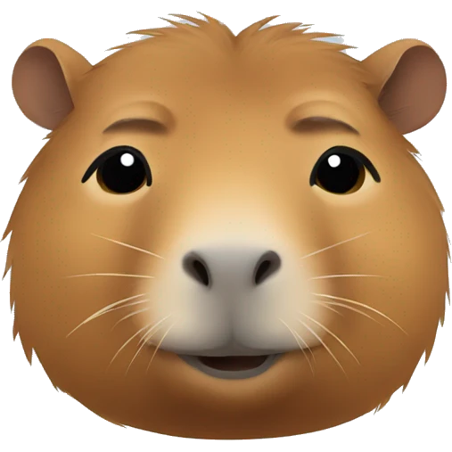 capybara after sleeping  emoji