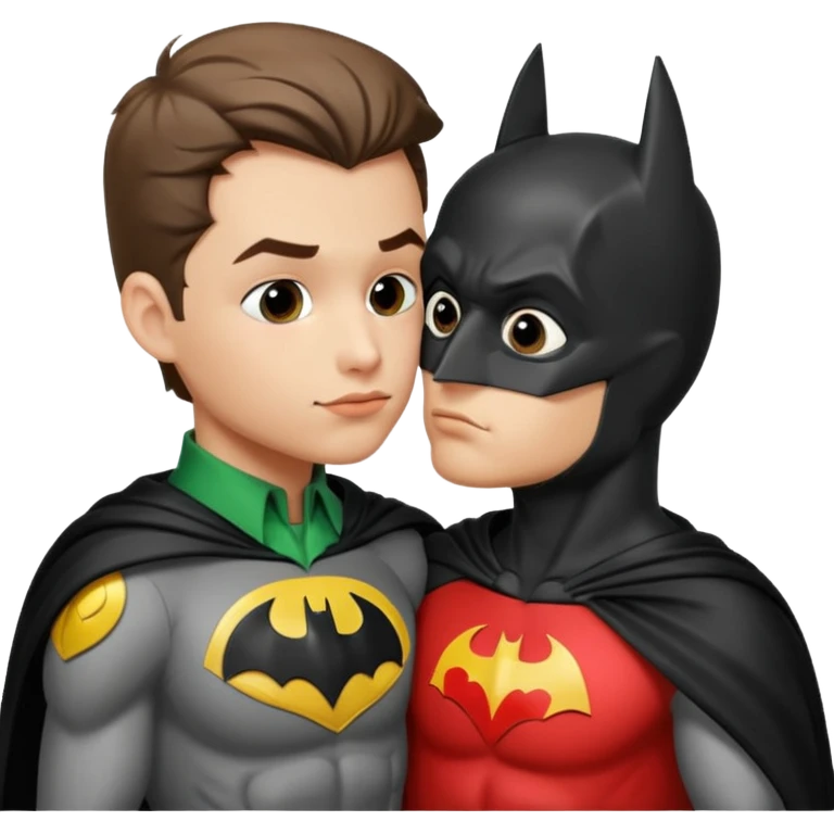 batman kissing robin emoji