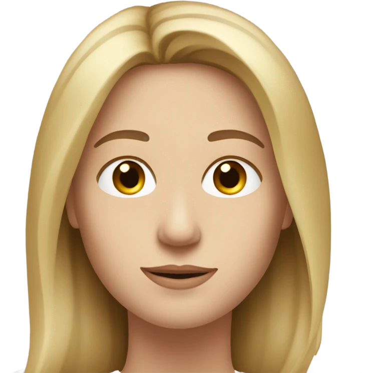 profile portrait of white woman with long brown hair and white man with short blond hair emoji