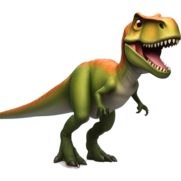 T-Rex on a surfboard emoji