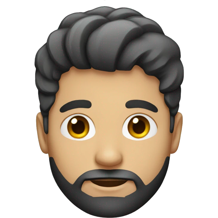 persona masculina con barba y con cabello rojo  emoji