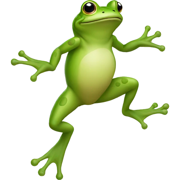 frog bouncing emoji