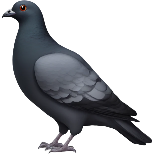 black pigeon emoji