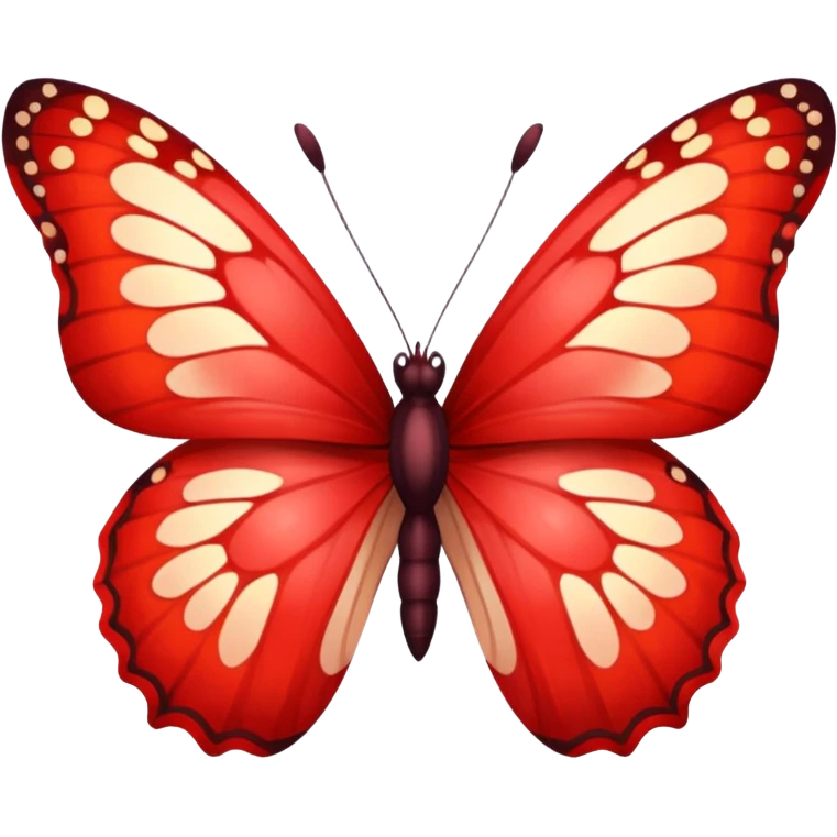Mariposa roja emoji