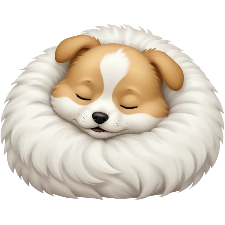 cute doggy sleeping emoji