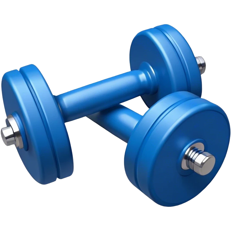  Blue dumbbells emoji