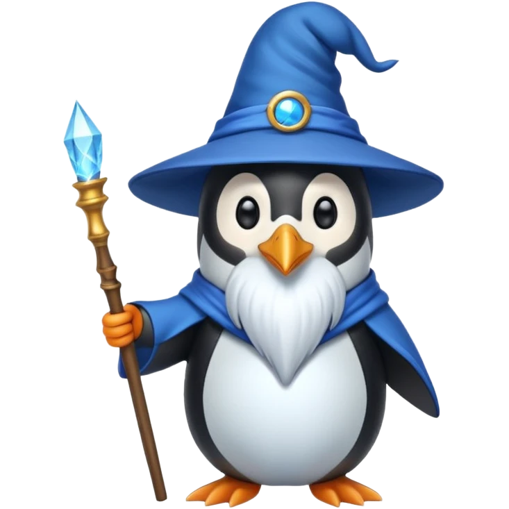 Penguin Wizard emoji