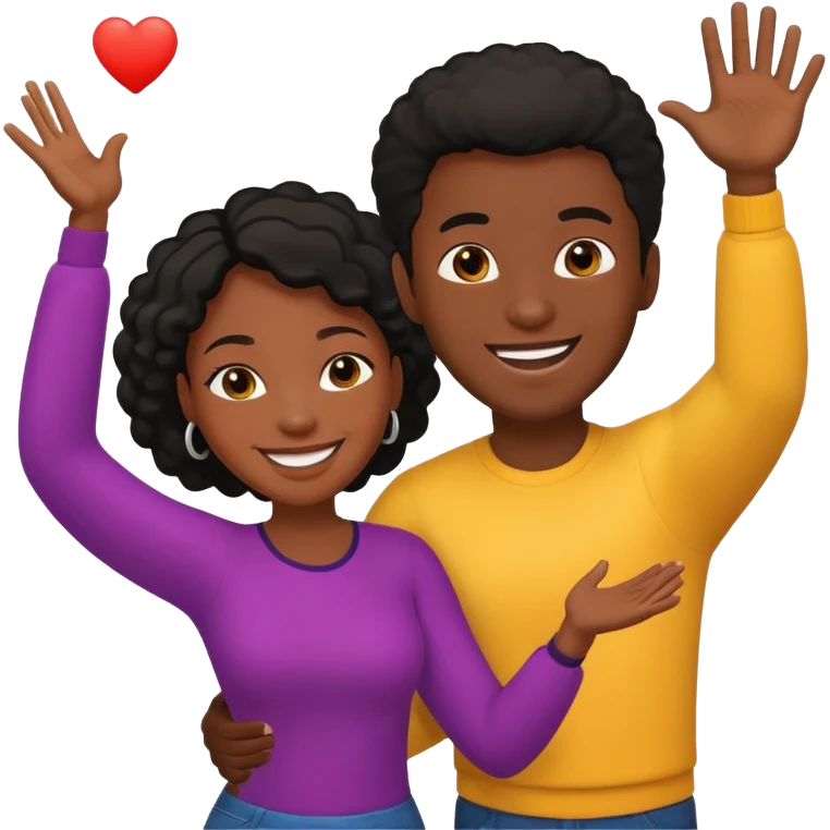 Black woman emoji throwing the black man emoji out  emoji