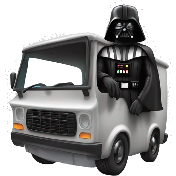 Real 3d Darth Vader’s and Scooby Doo’s mystery van emoji