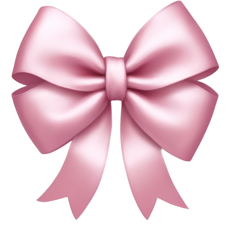 Cute satin pink bow  emoji