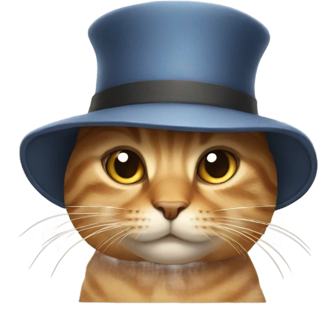 Cat wearing hat emoji
