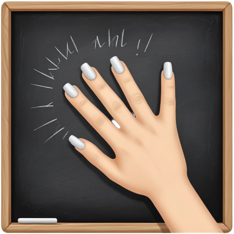 Nails on chalkboard emoji