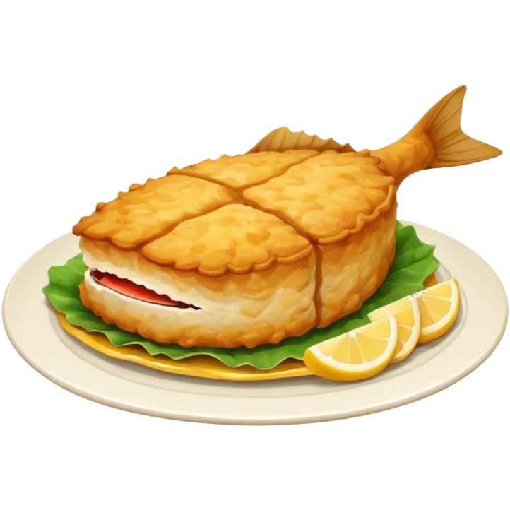 dishes with fried fillet catfish emoji