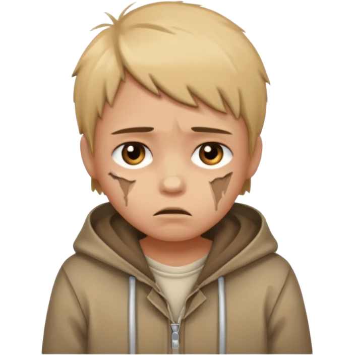 A poor child emoji