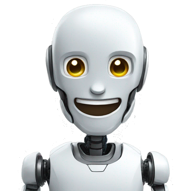 Ai robot smiling emoji