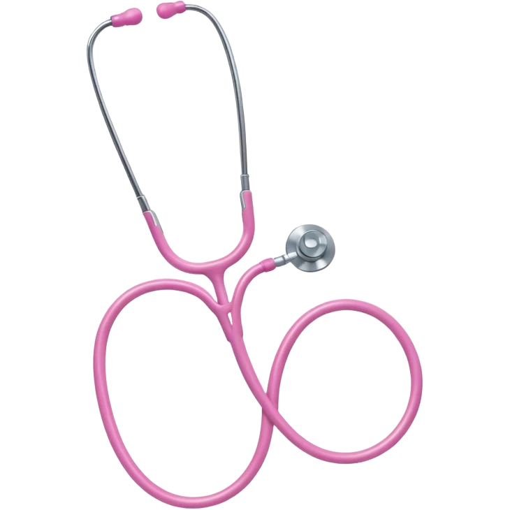 pink stethoscope emoji