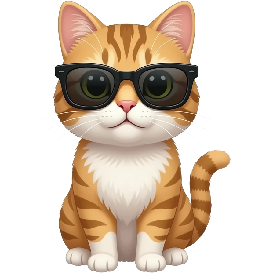Cat wearing sunglasses emoji