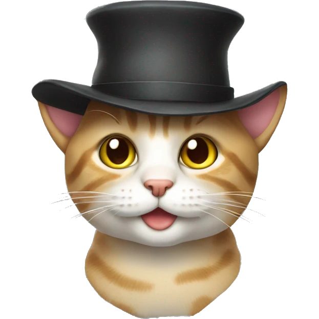 Cat with hat emoji