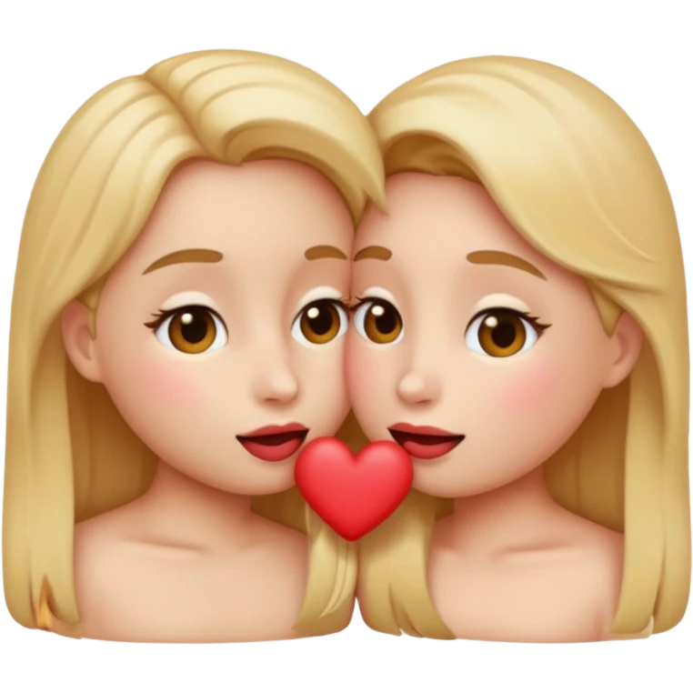 Fais moi un emoji façon timide et embrasser  emoji