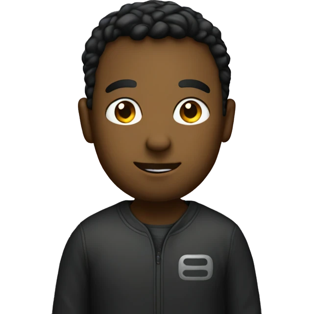 a person with a galaxy background behind emoji