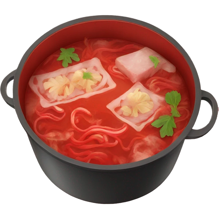 red hotpot emoji