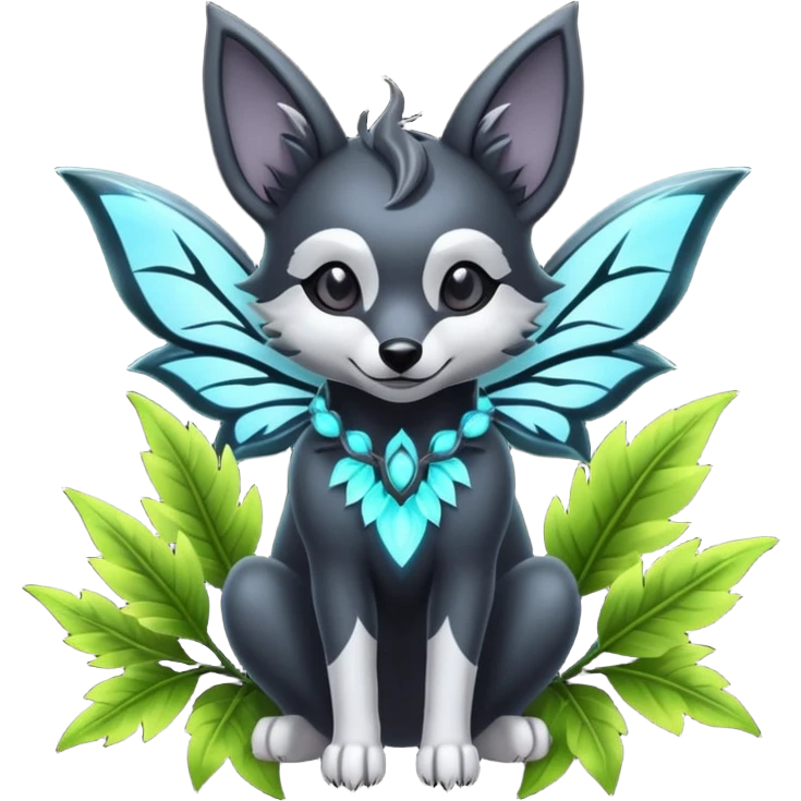 Batty Electrical Slim Mightyena-Plant-fairy emoji