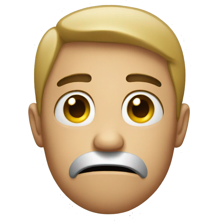 confused face emoji