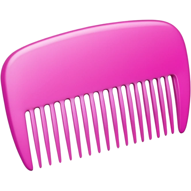 hair comb pink emoji