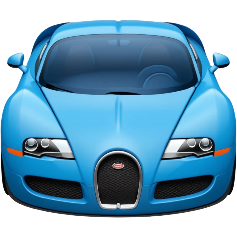 Bugatti Veyron simplified emoji style, bold lines, minimal details emoji