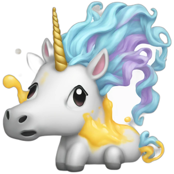 unicorn-vomiting emoji