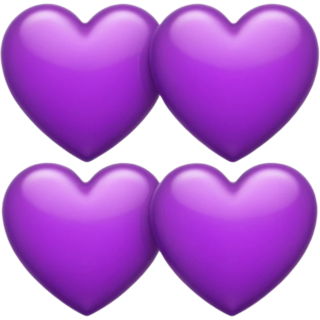 Two Purple Heart emoji emoji