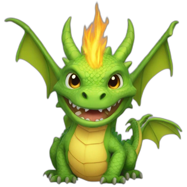 Dragon feu pleure emoji