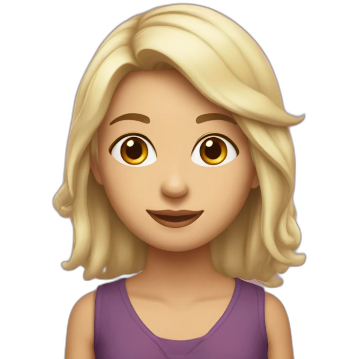 девушка в очках улыбается emoji