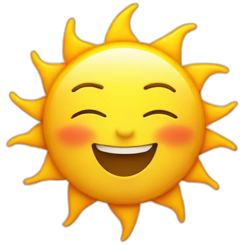 happy sun rising  emoji