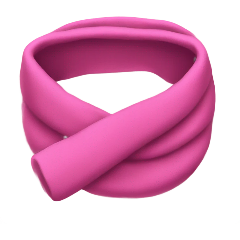 Pink muffler emoji