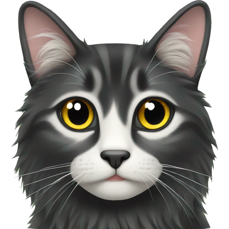 norwegian forest black cat emoji