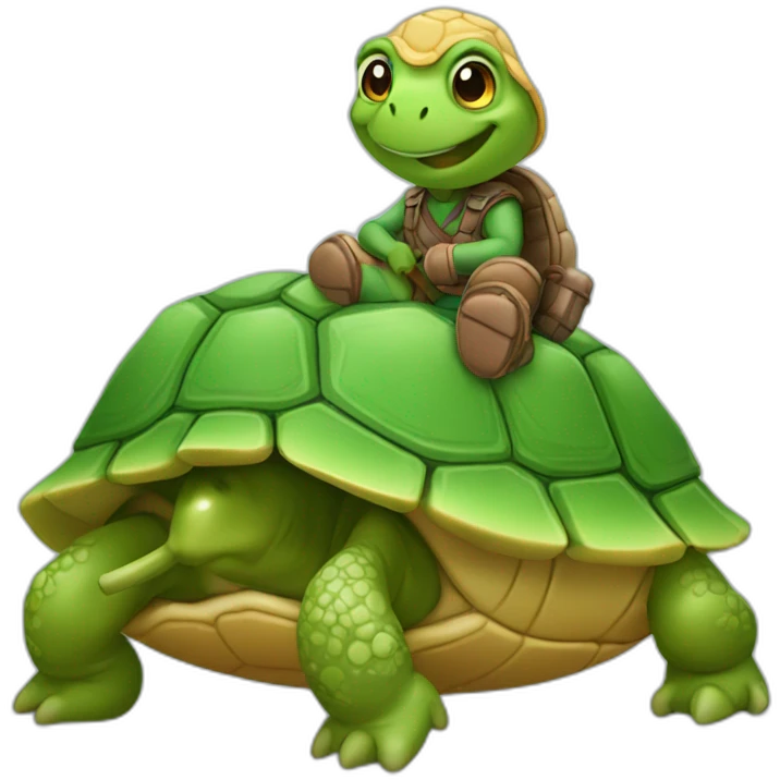 Caca sur tortue emoji