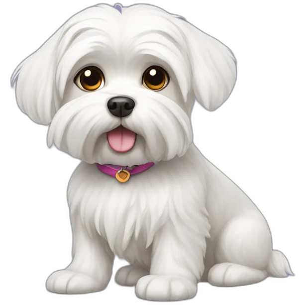 Maltese dog emoji