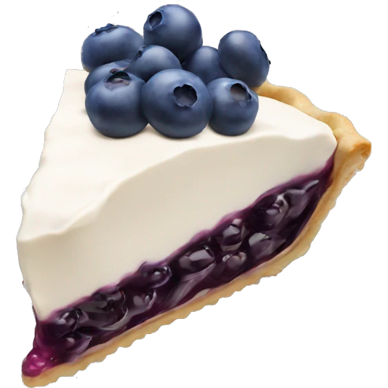 Blueberry cream pie  emoji