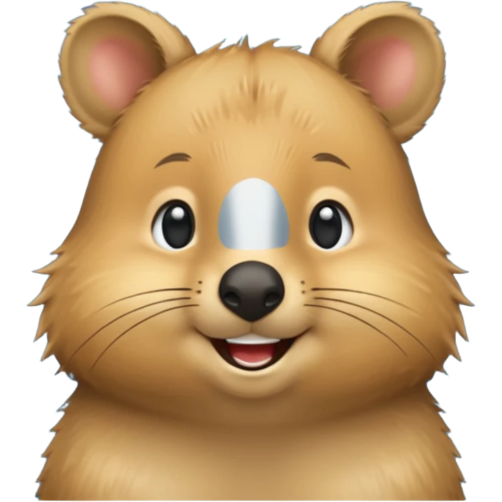 Quokka with long blond hair emoji