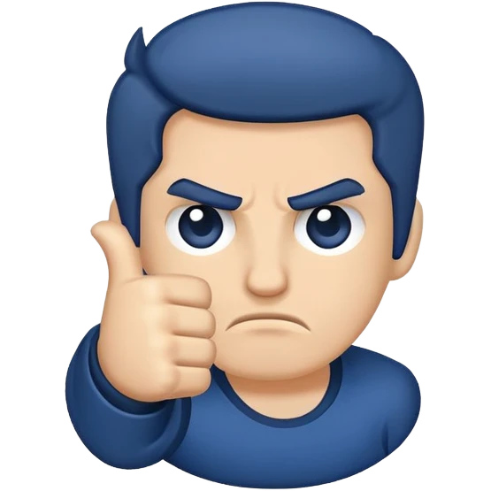thumbs down disapprove emoji