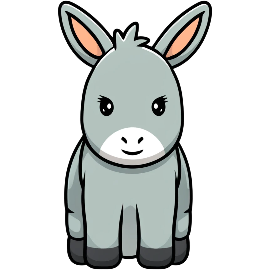 sad blue donkey emoji