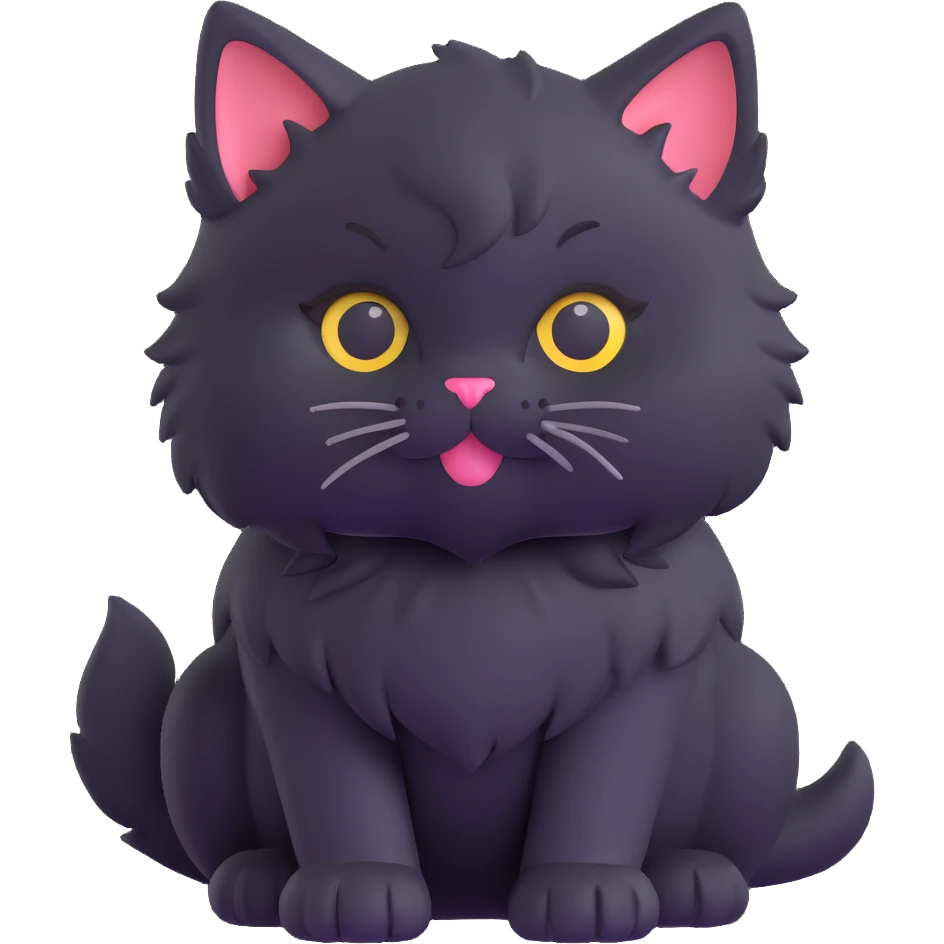 fluffy kitten emoji